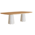 Versatile Conix Rectangular Concrete Outdoor Dining Table by Royal Botania Casa Design Group