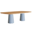 Versatile Conix Rectangular Concrete Outdoor Dining Table by Royal Botania Casa Design Group