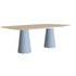 Versatile Conix Rectangular Concrete Outdoor Dining Table by Royal Botania Casa Design Group
