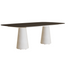Versatile Conix Rectangular Concrete Outdoor Dining Table by Royal Botania Casa Design Group