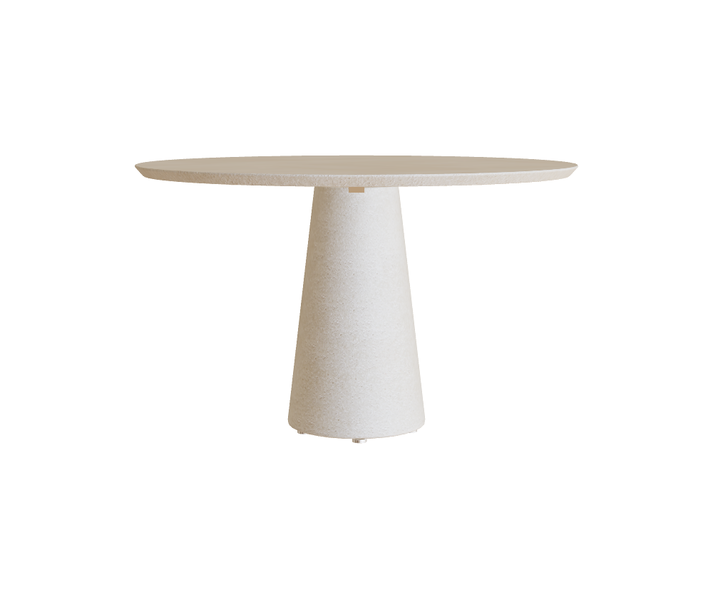 Modern Conix Round Concrete Outdoor Dining Table by Royal Botania Casa Design Group