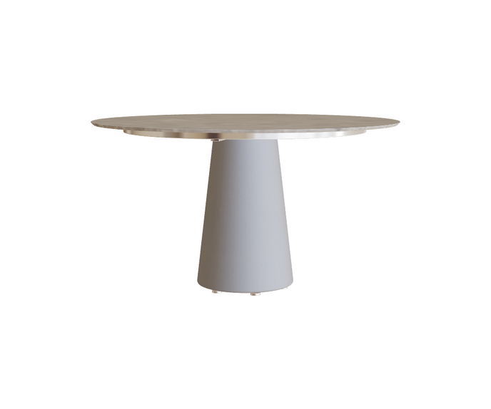Modern Conix Round Concrete Outdoor Dining Table by Royal Botania Casa Design Group