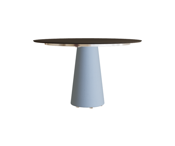 Modern Conix Round Concrete Outdoor Dining Table by Royal Botania Casa Design Group