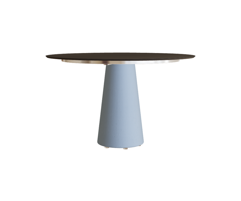 Modern Conix Round Concrete Outdoor Dining Table by Royal Botania Casa Design Group