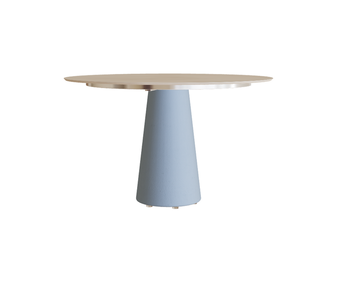 Modern Conix Round Concrete Outdoor Dining Table by Royal Botania Casa Design Group
