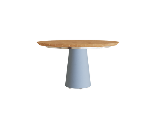 Modern Conix Round Concrete Outdoor Dining Table by Royal Botania Casa Design Group