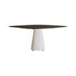 Modern Conix Square Concrete Outdoor Dining Table by Royal Botania Casa Design Group