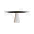 Modern Conix Square Concrete Outdoor Dining Table by Royal Botania Casa Design Group