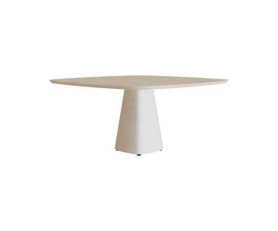 Modern Conix Square Concrete Outdoor Dining Table by Royal Botania Casa Design Group