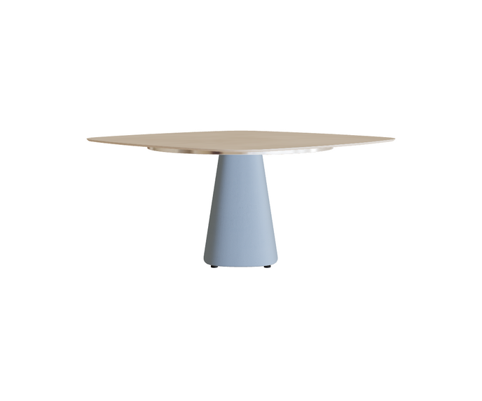 Modern Conix Square Concrete Outdoor Dining Table by Royal Botania Casa Design Group