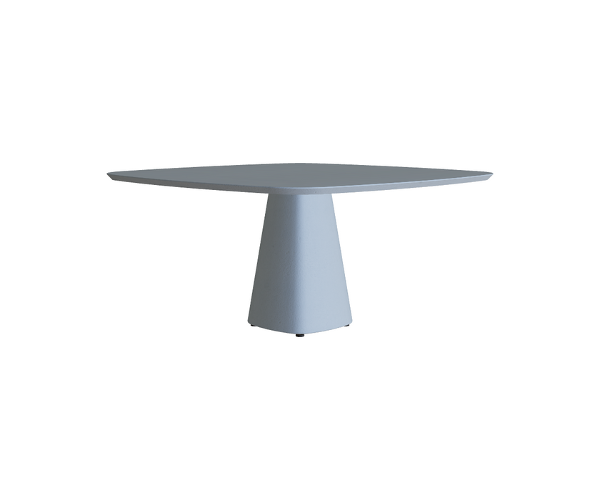 Modern Conix Square Concrete Outdoor Dining Table by Royal Botania Casa Design Group