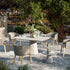 Modern Conix Square Concrete Outdoor Dining Table by Royal Botania Casa Design Group