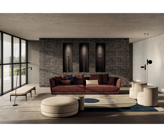 Foster Low Sofa by Frigerio with refined contemporary design and premium upholstery | Casa Design Group