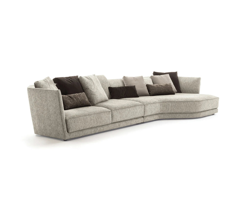 Foster Low Sofa by Frigerio with refined contemporary design and premium upholstery | Casa Design Group