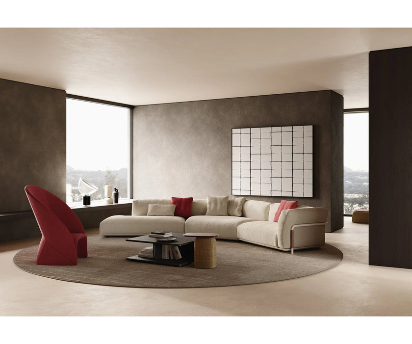 Mayu Lounge Chair by Frigerio with sculptural monoblock design, premium upholstery, and contemporary Italian craftsmanship | Casa Design Group