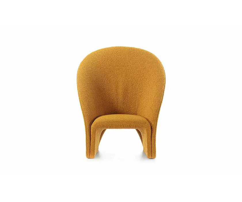 Mayu Lounge Chair by Frigerio with sculptural monoblock design, premium upholstery, and contemporary Italian craftsmanship | Casa Design Group