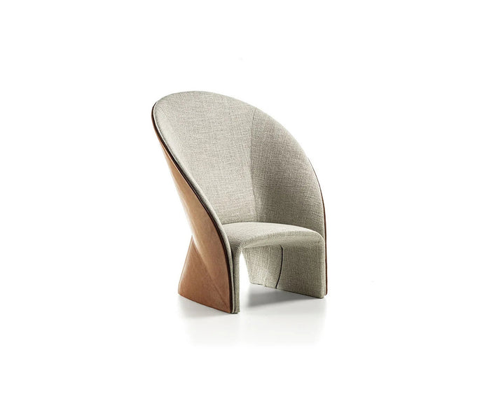 Mayu Lounge Chair by Frigerio with sculptural monoblock design, premium upholstery, and contemporary Italian craftsmanship | Casa Design Group