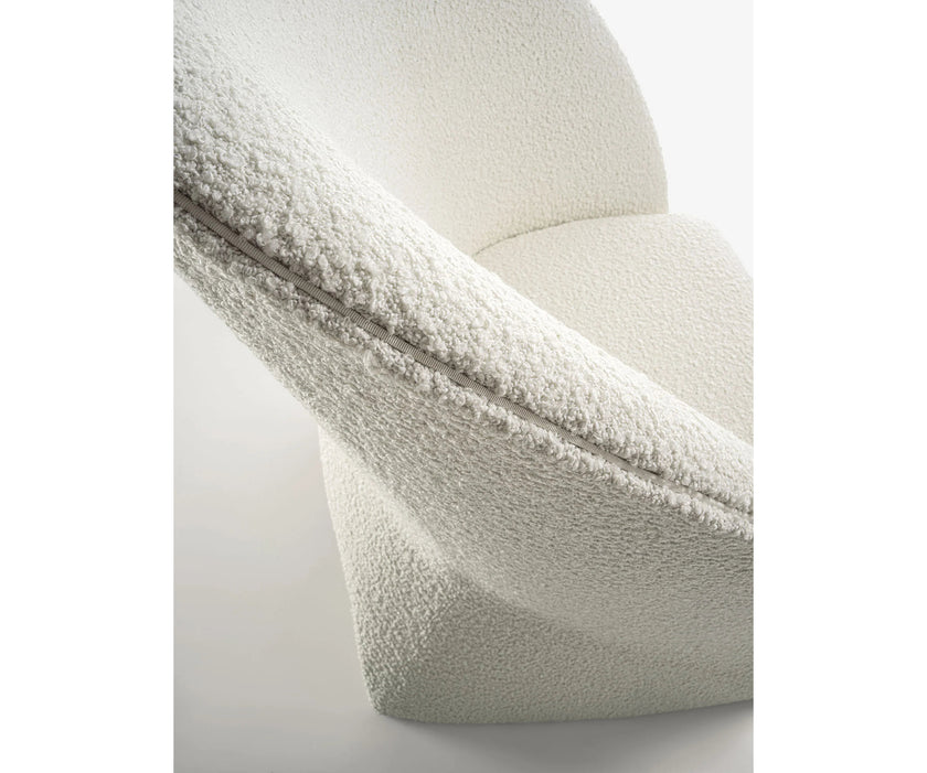 Mayu Lounge Chair by Frigerio with sculptural monoblock design, premium upholstery, and contemporary Italian craftsmanship | Casa Design Group