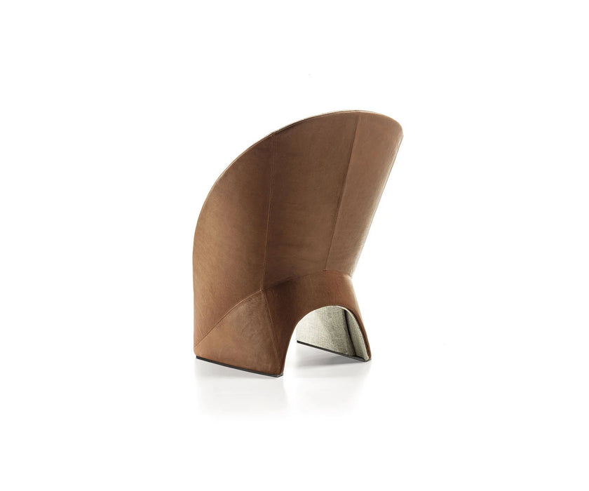 Mayu Lounge Chair by Frigerio with sculptural monoblock design, premium upholstery, and contemporary Italian craftsmanship | Casa Design Group