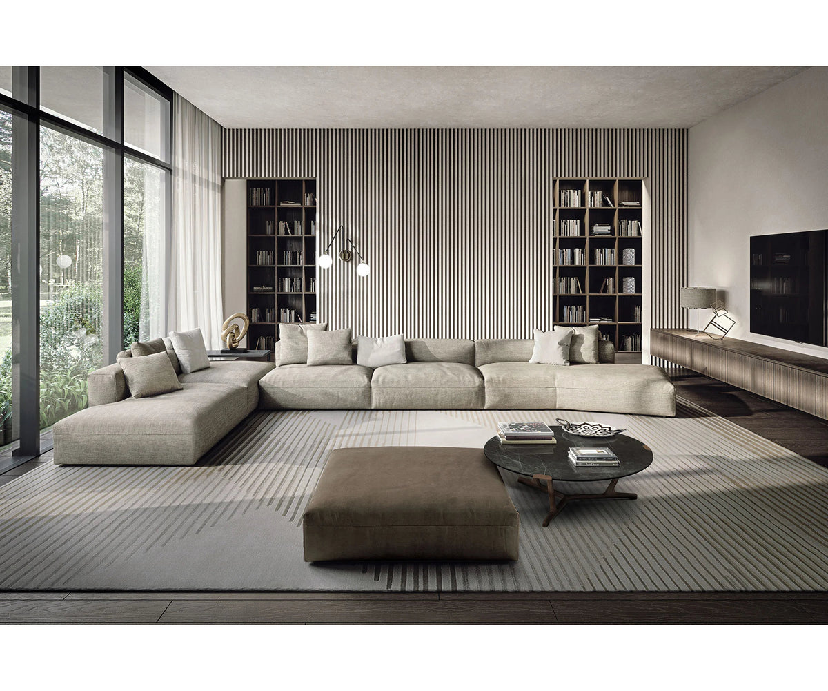 Cooper Soft Sectional Sofa by Frigerio contemporary modular sectional with Cloud Foam comfort and Italian design | Casa Design Group