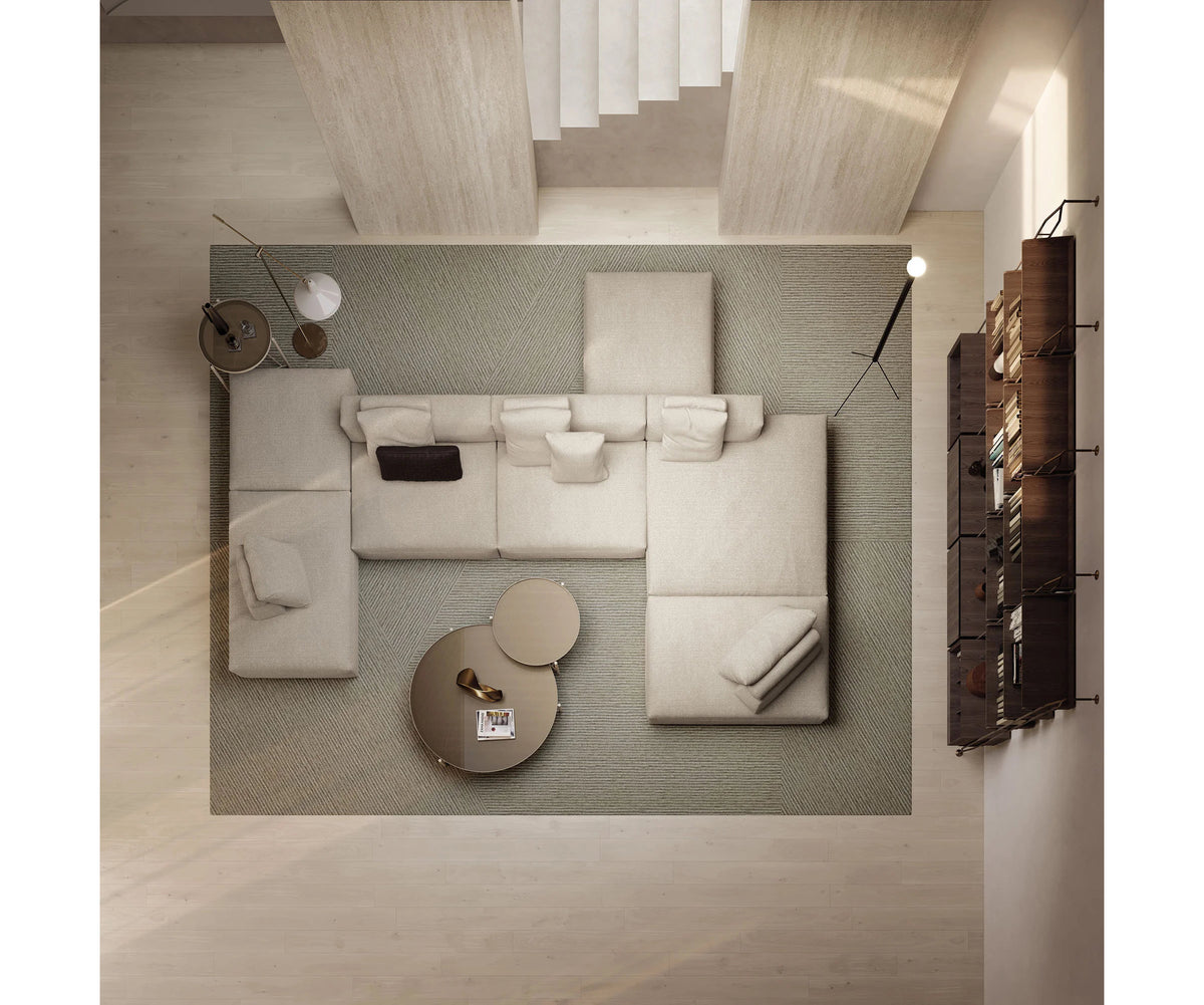 Cooper Soft Sectional Sofa by Frigerio contemporary modular sectional with Cloud Foam comfort and Italian design | Casa Design Group