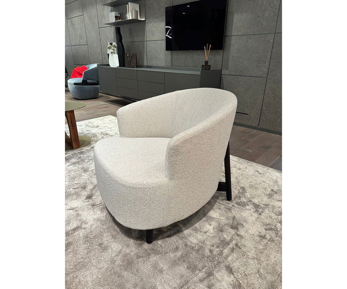 Copine Lounge Chair by Porada with soft upholstered silhouette and refined Italian craftsmanship | Casa Design Group