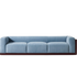 Cornaro sofa by Cassina with solid wood frame and upholstered cushions in geometric design – Casa Design Group