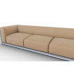 Cornaro sofa by Cassina with solid wood frame and upholstered cushions in geometric design – Casa Design Group