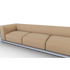 Cornaro sofa by Cassina with solid wood frame and upholstered cushions in geometric design – Casa Design Group