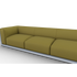 Cornaro sofa by Cassina with solid wood frame and upholstered cushions in geometric design – Casa Design Group