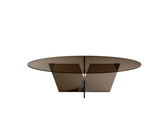 Crossover Glass Dining Table by Massimo Castagna for Tonelli Design | Casa Design Group