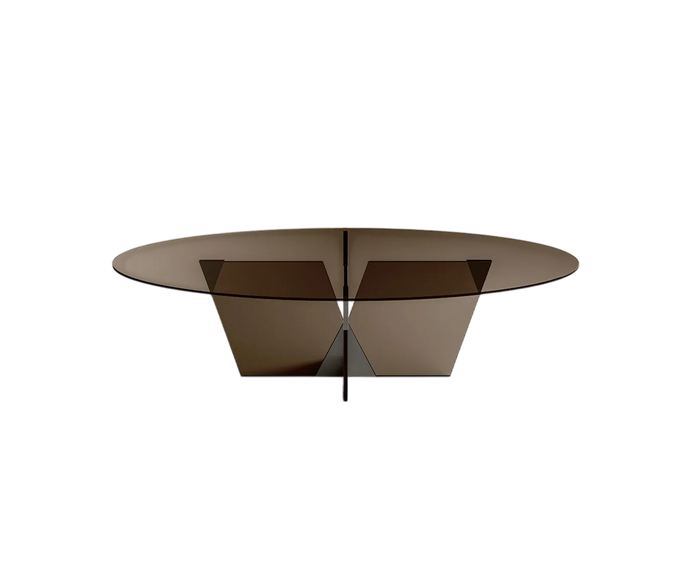 Crossover Glass Dining Table by Massimo Castagna for Tonelli Design | Casa Design Group