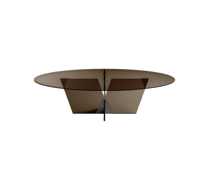 Crossover Glass Dining Table by Massimo Castagna for Tonelli Design | Casa Design Group
