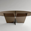Crossover Glass Dining Table by Massimo Castagna for Tonelli Design | Casa Design Group