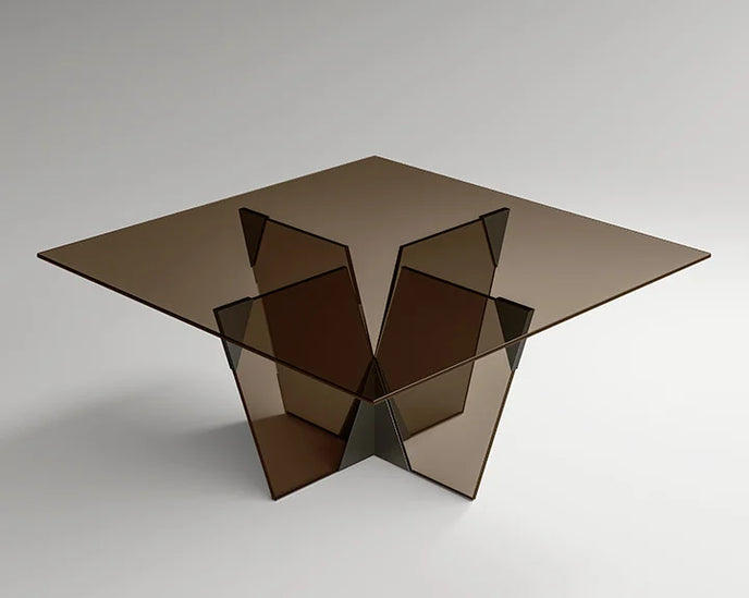 Crossover Glass Dining Table by Massimo Castagna for Tonelli Design | Casa Design Group