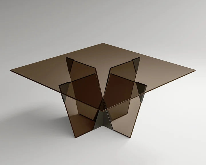 Crossover Glass Dining Table by Massimo Castagna for Tonelli Design | Casa Design Group