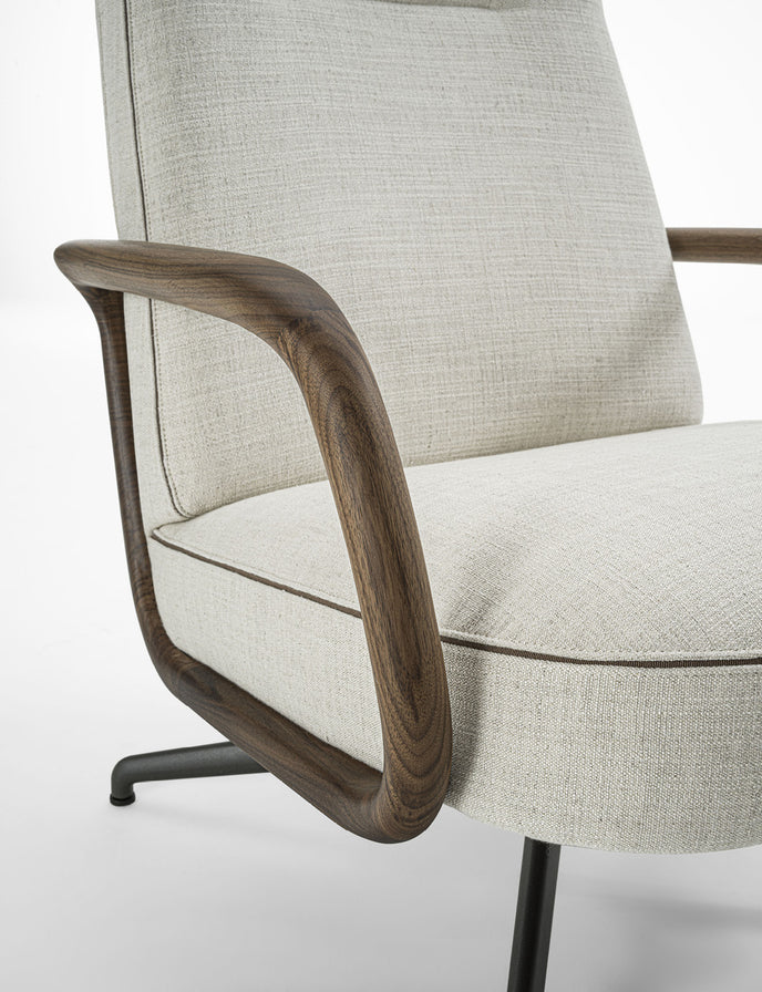 Cuna Lounge High Armchair by Emmanuel Gallina for Porada | Casa Design Group