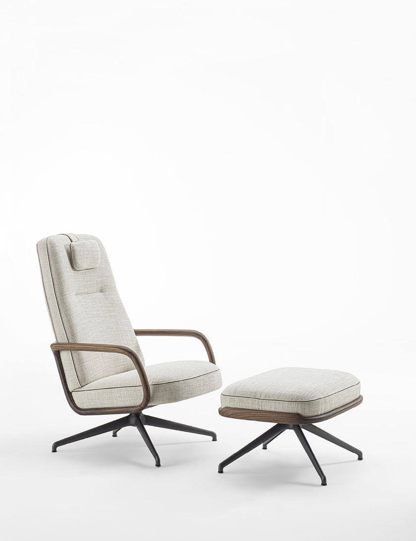 Cuna Lounge High Armchair by Emmanuel Gallina for Porada | Casa Design Group