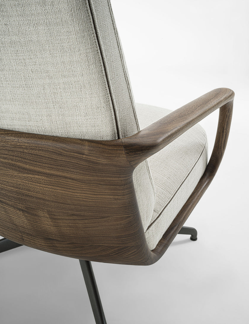 Cuna Lounge High Armchair by Emmanuel Gallina for Porada | Casa Design Group