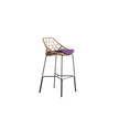 Minimalist Cut Outdoor Barstool with Steel Frame by Potocco | Casa Design Group
