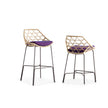 Minimalist Cut Outdoor Barstool with Steel Frame by Potocco | Casa Design Group