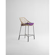 Minimalist Cut Outdoor Barstool with Steel Frame by Potocco | Casa Design Group