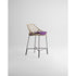 Minimalist Cut Outdoor Barstool with Steel Frame by Potocco | Casa Design Group
