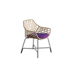 Modern Cut Outdoor Dining Chair with Powder-Coated Steel Frame by Potocco | Casa Design Group