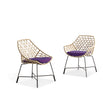 Modern Cut Outdoor Dining Chair with Powder-Coated Steel Frame by Potocco | Casa Design Group