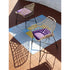 Modern Cut Outdoor Dining Chair with Powder-Coated Steel Frame by Potocco | Casa Design Group