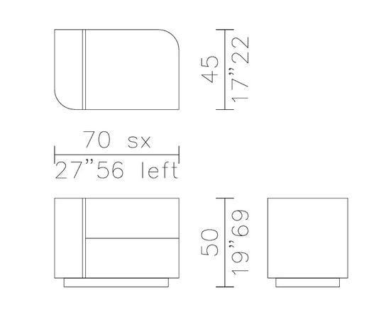Floor Sample Dimitri 70 Night table