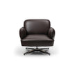 Contemporary Dafne lounge chair by Frigerio with sculptural upholstered design