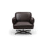 Contemporary Dafne lounge chair by Frigerio with sculptural upholstered design