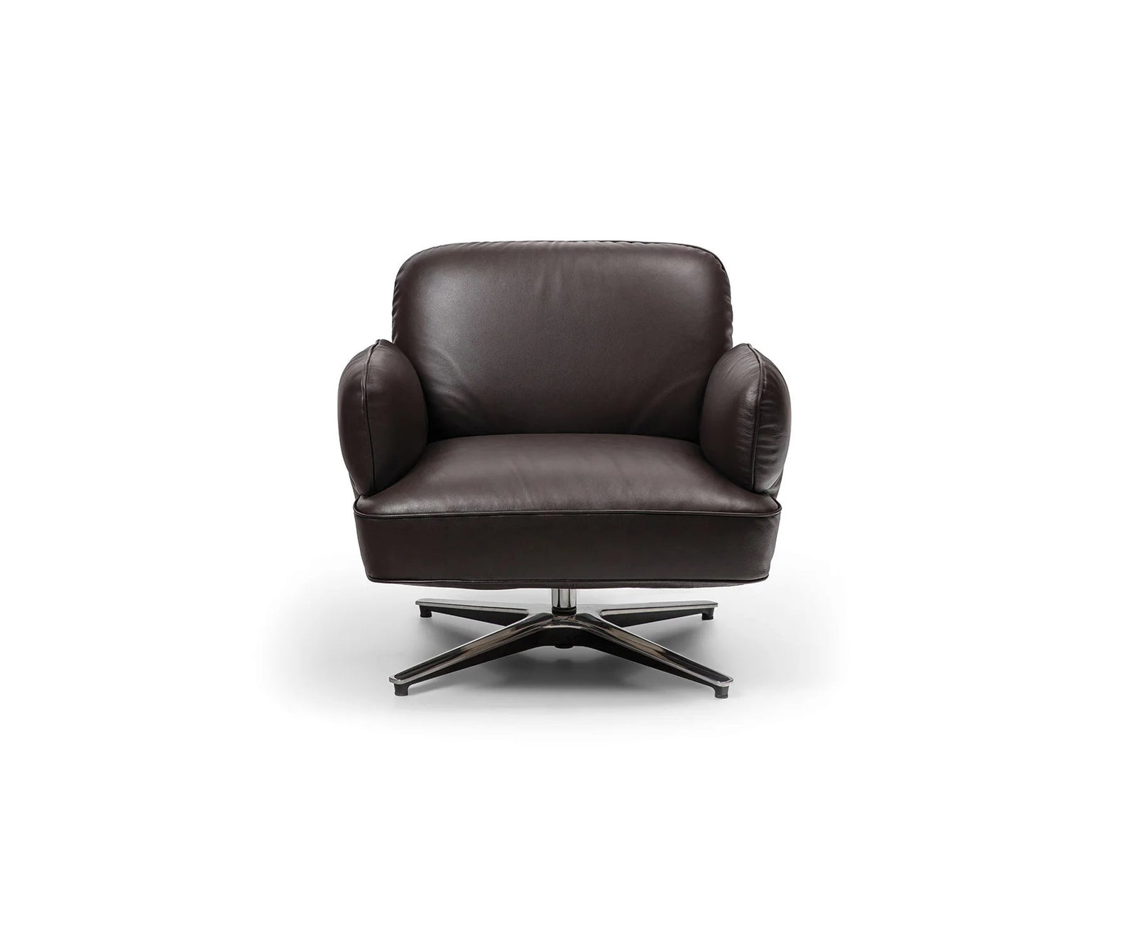 Contemporary Dafne lounge chair by Frigerio with sculptural upholstered design